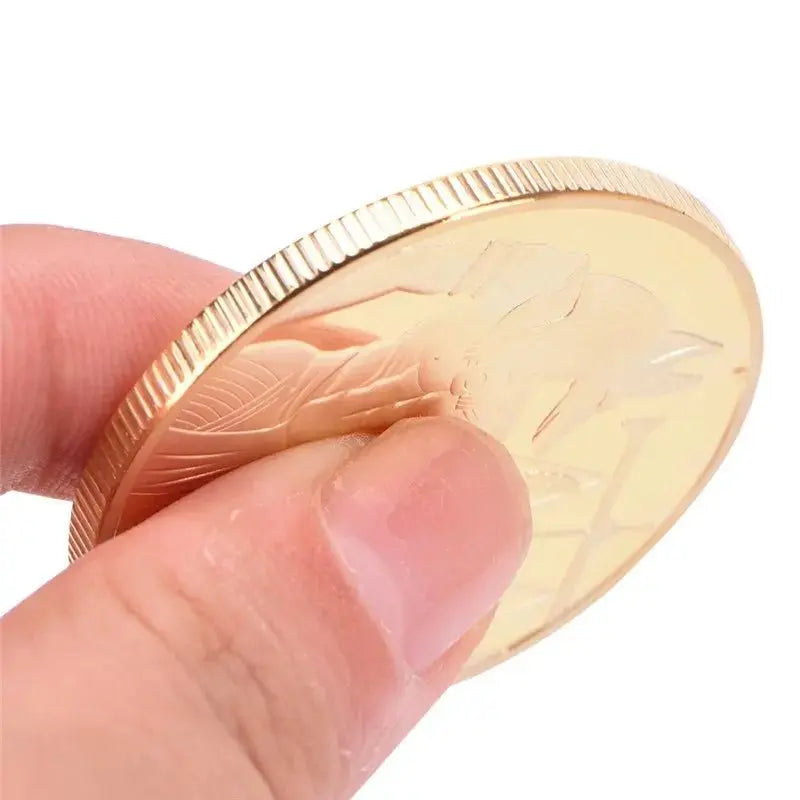 1pc Gold Plated Egypt Death Protector Anubis Coin Copy Coins Egyptian God Of Death Commemorative Coins Collection Gift - Sands Of Giza