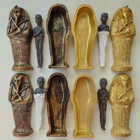 Ancient Egyptian Egypt Coffin With Mummy Figurine Resin Craft Art Decor CollectibleHome Decor Miniature Craft Collectibles - Sands Of Giza