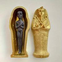 Ancient Egyptian Egypt Coffin With Mummy Figurine Resin Craft Art Decor CollectibleHome Decor Miniature Craft Collectibles - Sands Of Giza