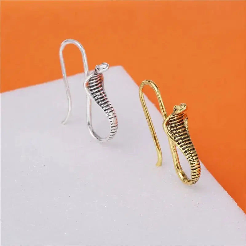 Egyptian Cobra Earrings Snake Egyptian Jewelry Earrings for Women Fashion Jewelry Women Egypt Puck Rock Style - Sands Of Giza