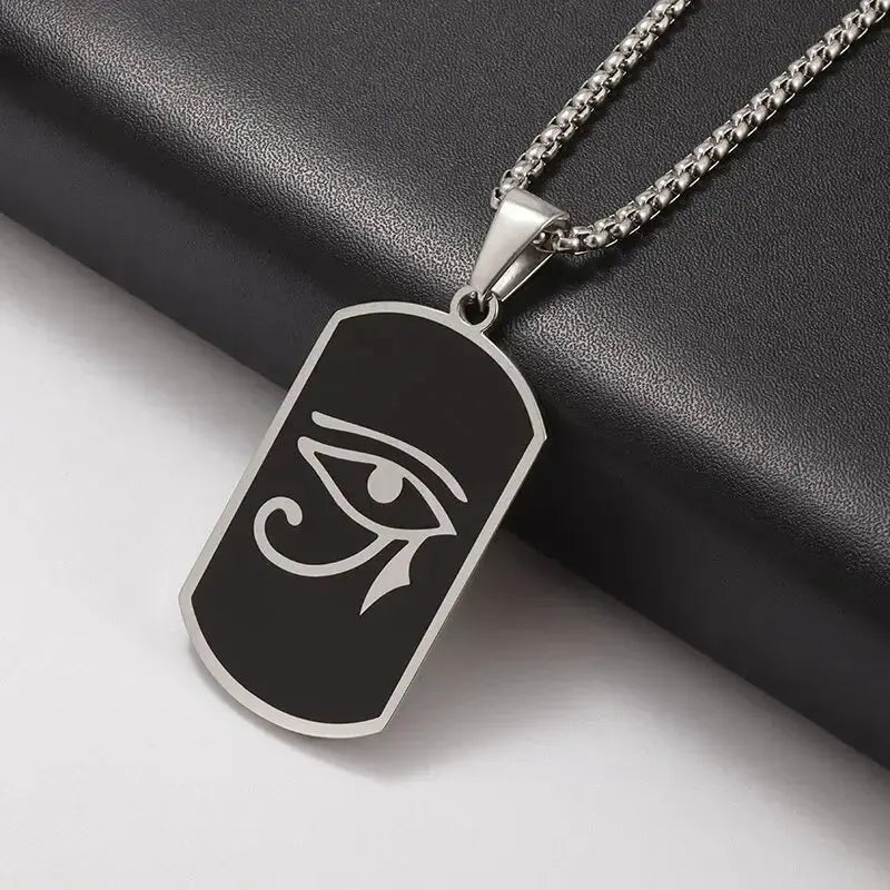 Eye of Horus Necklace Evil Eye Pendant Ancient Egypt Protection Necklace Jewelry Gift Men and Women Spiritual Amulets - Sands Of Giza