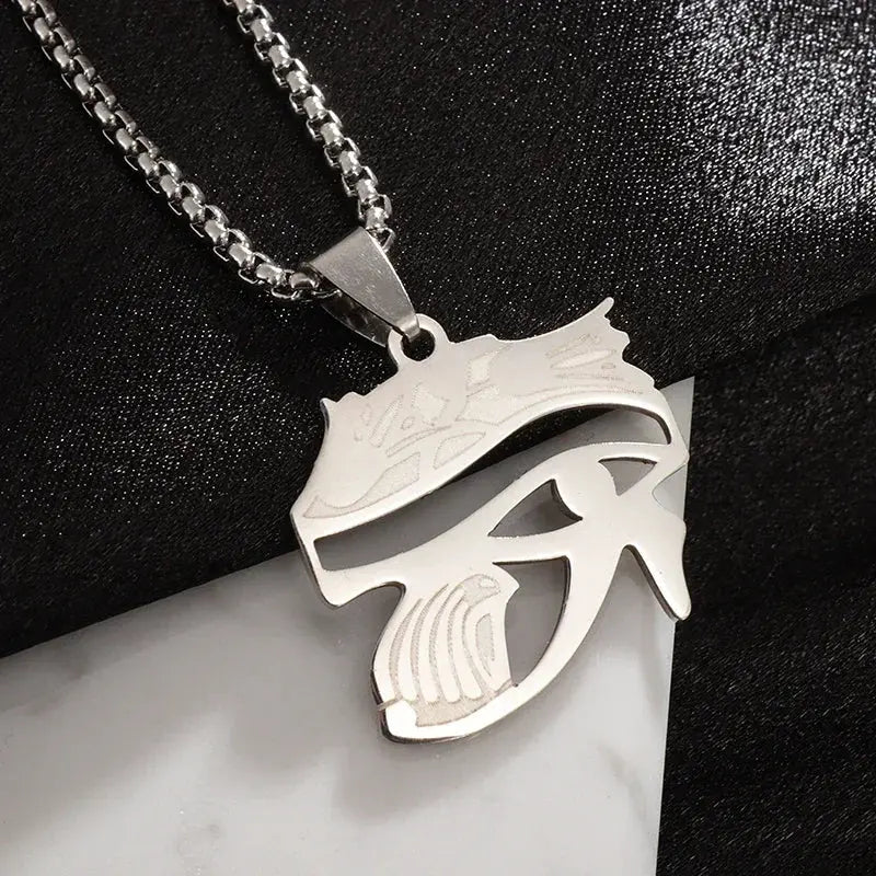 Eye of Horus Necklace Evil Eye Pendant Ancient Egypt Protection Necklace Jewelry Gift Men and Women Spiritual Amulets - Sands Of Giza