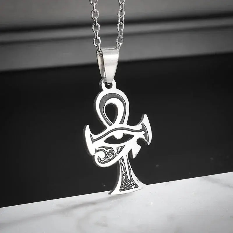 Eye of Horus Necklace Evil Eye Pendant Ancient Egypt Protection Necklace Jewelry Gift Men and Women Spiritual Amulets - Sands Of Giza