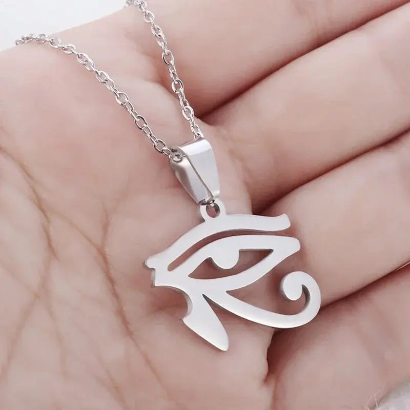 Eye of Horus Necklace Evil Eye Pendant Ancient Egypt Protection Necklace Jewelry Gift Men and Women Spiritual Amulets - Sands Of Giza