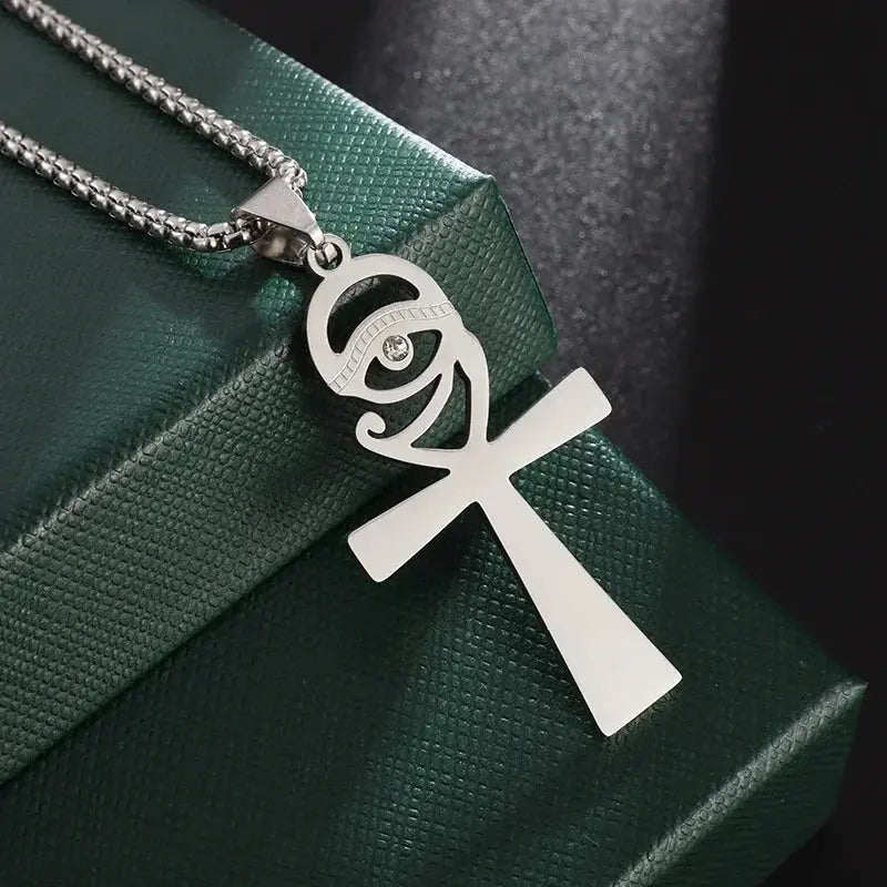 Eye of Horus Necklace Evil Eye Pendant Ancient Egypt Protection Necklace Jewelry Gift Men and Women Spiritual Amulets - Sands Of Giza