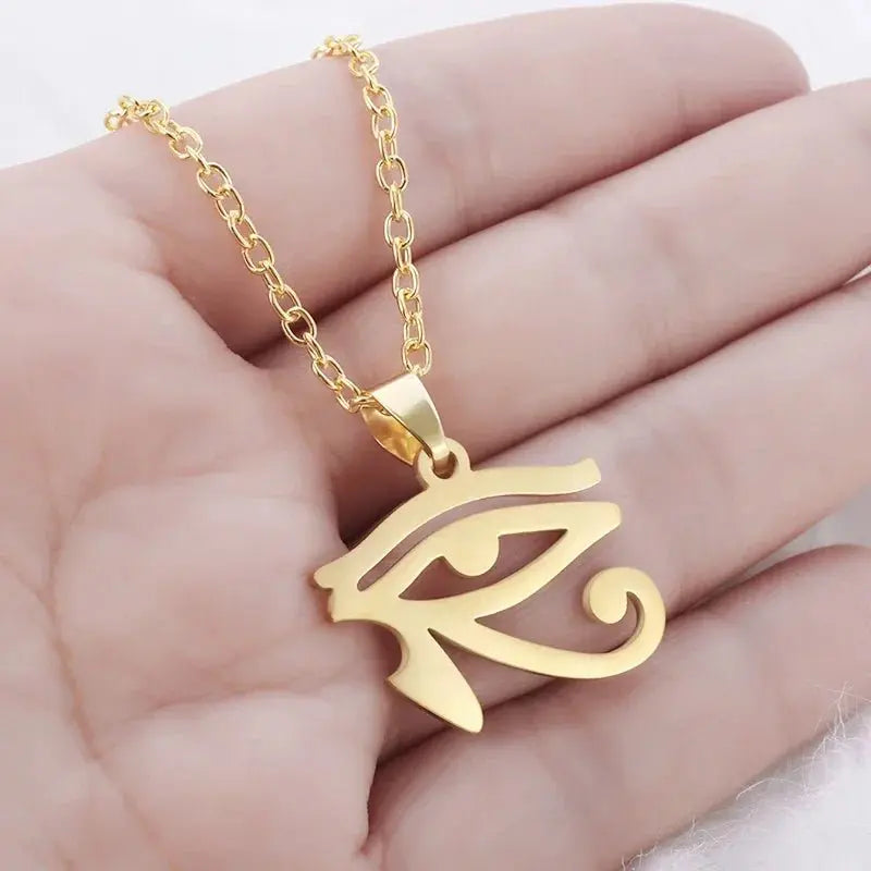 Eye of Horus Necklace Evil Eye Pendant Ancient Egypt Protection Necklace Jewelry Gift Men and Women Spiritual Amulets - Sands Of Giza