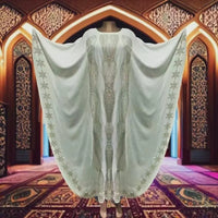Muslim Woman Abaya femme Batwing Sleeve Diamonds Prayer Dress Moroccan Kaftan Dubai Saudi Robe Egypt Eid Islamic Clothing - Sands Of Giza