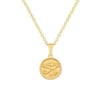Stainless Steel Ancient Egypt Symbol Necklace Vintage Egyptian Pharaoh Eye of Horus Pendant Necklaces For Women Fashion Jewelry - Sands Of Giza